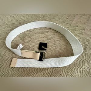 🆕 Express men’s woven belt in white and tan size 30/32